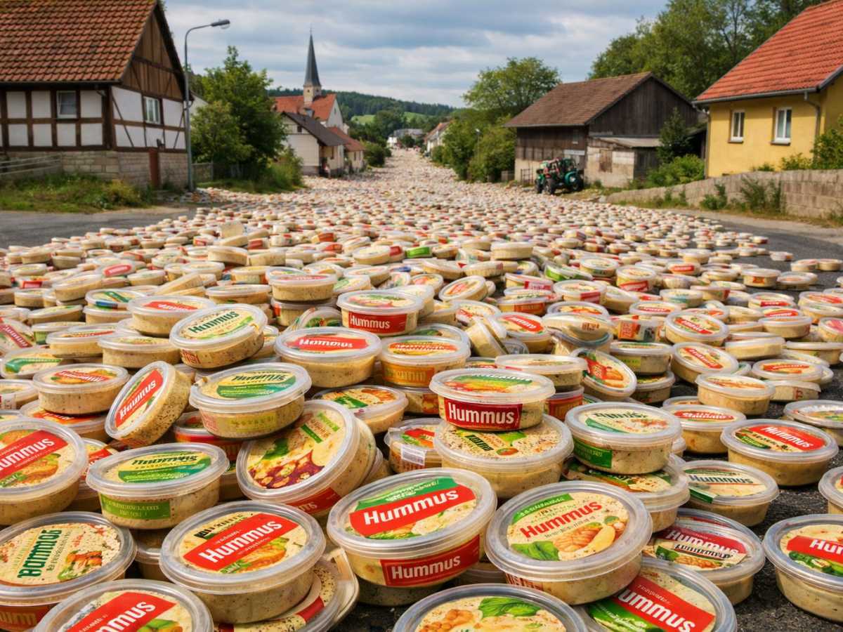 750) Straße voll&nbsp;Hummus?