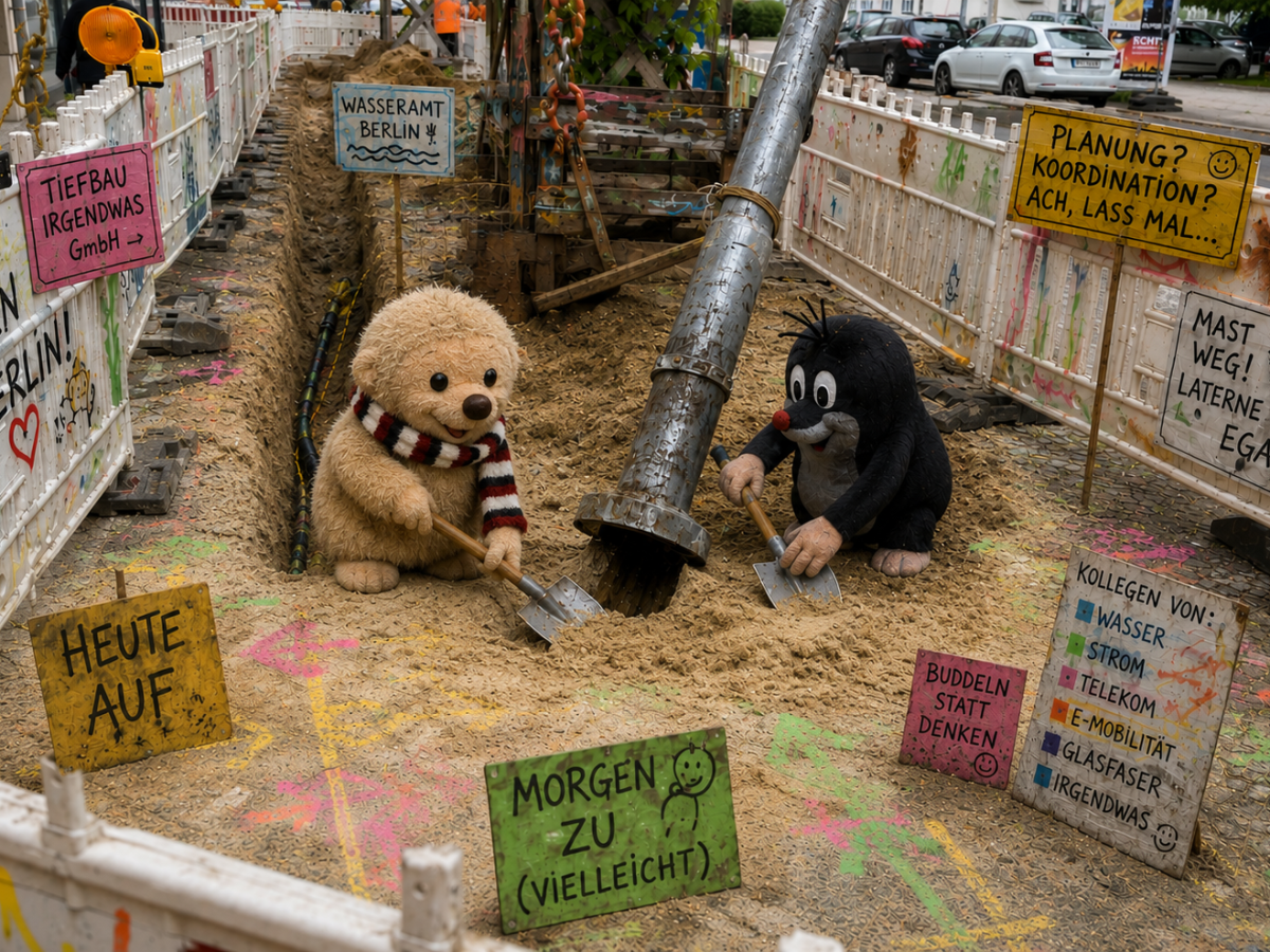 91) Buddelflink und Maulwurf in der großen&nbsp;Stadt